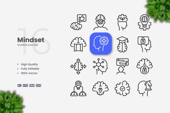 Mindset Icons Graphics: A Review for Digital Sellers