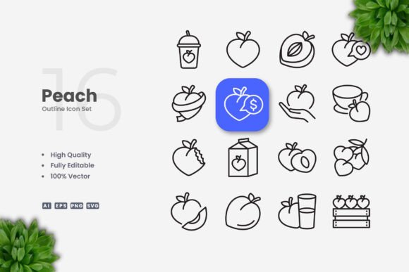 Peach Icons: A Designer’s Review of Graphics and Icons for Branding