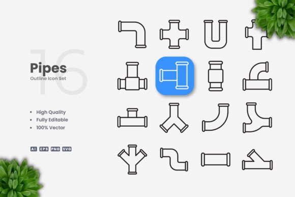 Pipes Icons Graphics and Icons Review