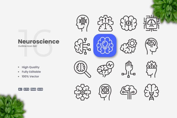 Reviewing Neuroscience Icons for Embroidery Projects