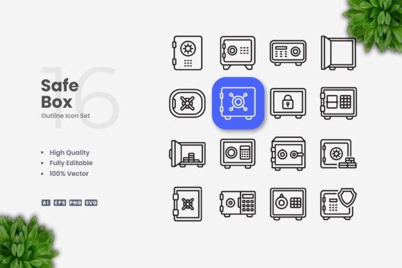 Safe Box Icons Graphics Review