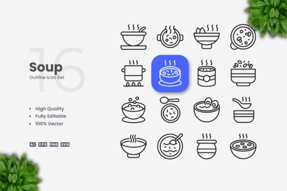 Soup Icons: Modern Graphics and Icons for Branding