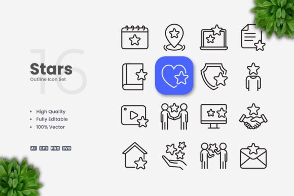 Stars Icons: Graphics and Icons for Modern Branding