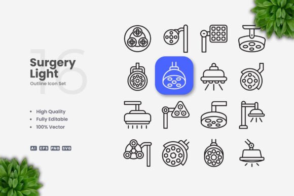 Surgery Light Icons Graphics and Icons Review