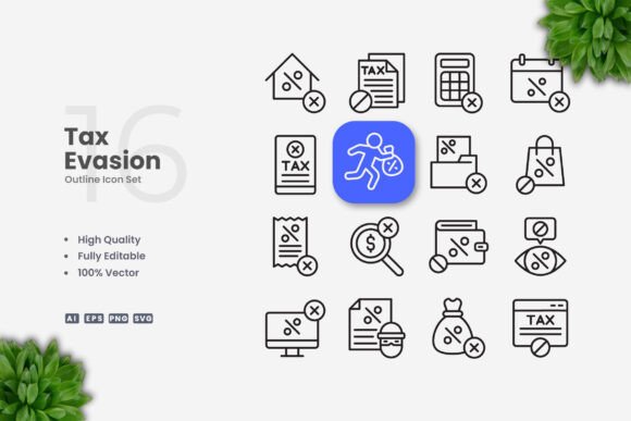 Tax Evasion Icons: A Practical Review for Graphics and Icons Sellers