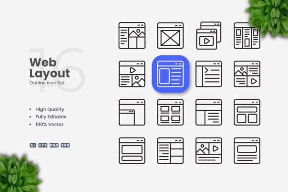 Web Layout Icons: Essential Graphics for Modern Branding